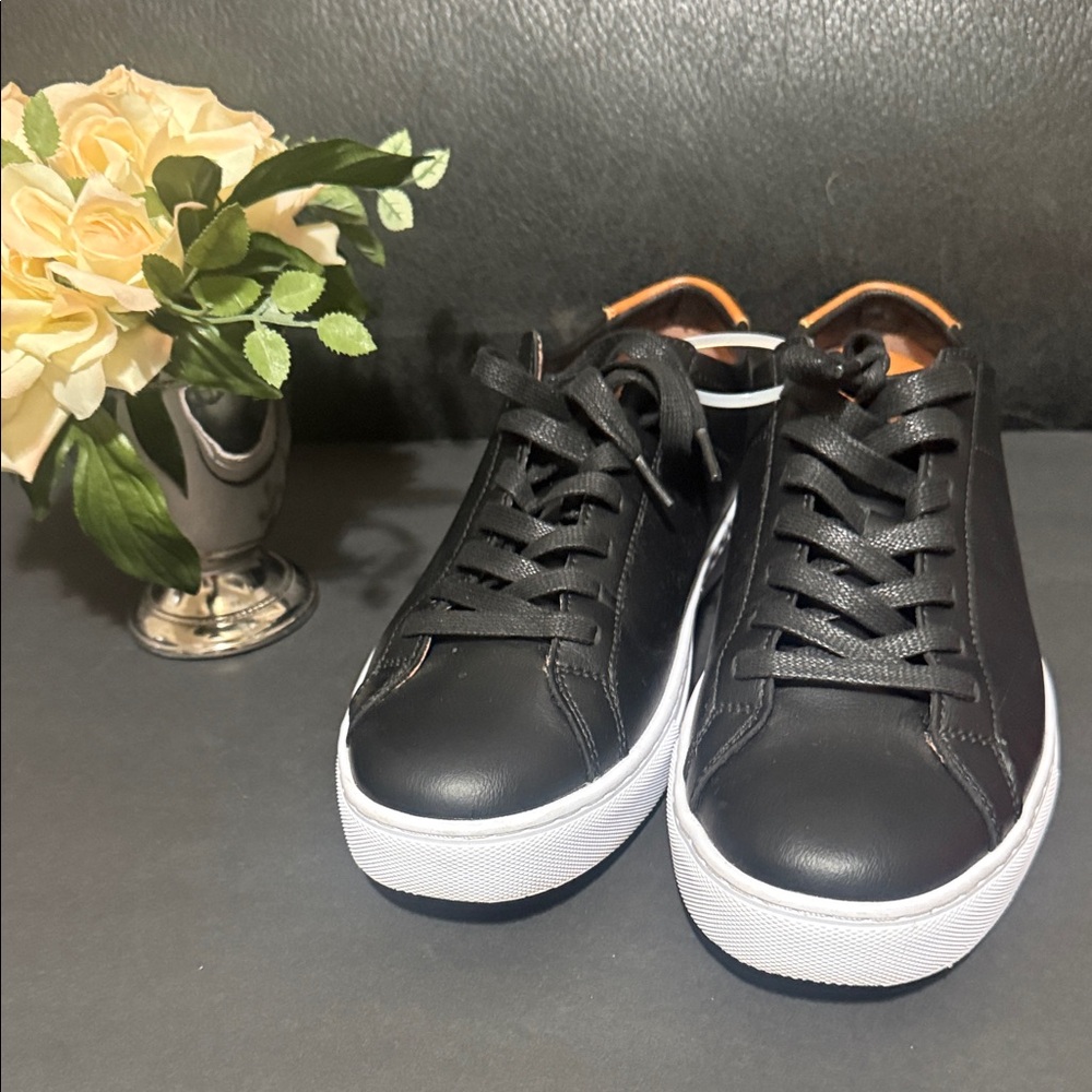 BYLT Basics Black Leather Sneakers
